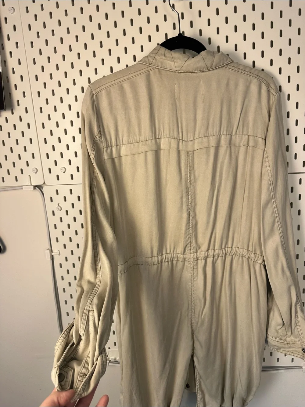 Anthropologie Manto Field‎ Jacket, Khaki Size Large Lightweight Drawstring Waist